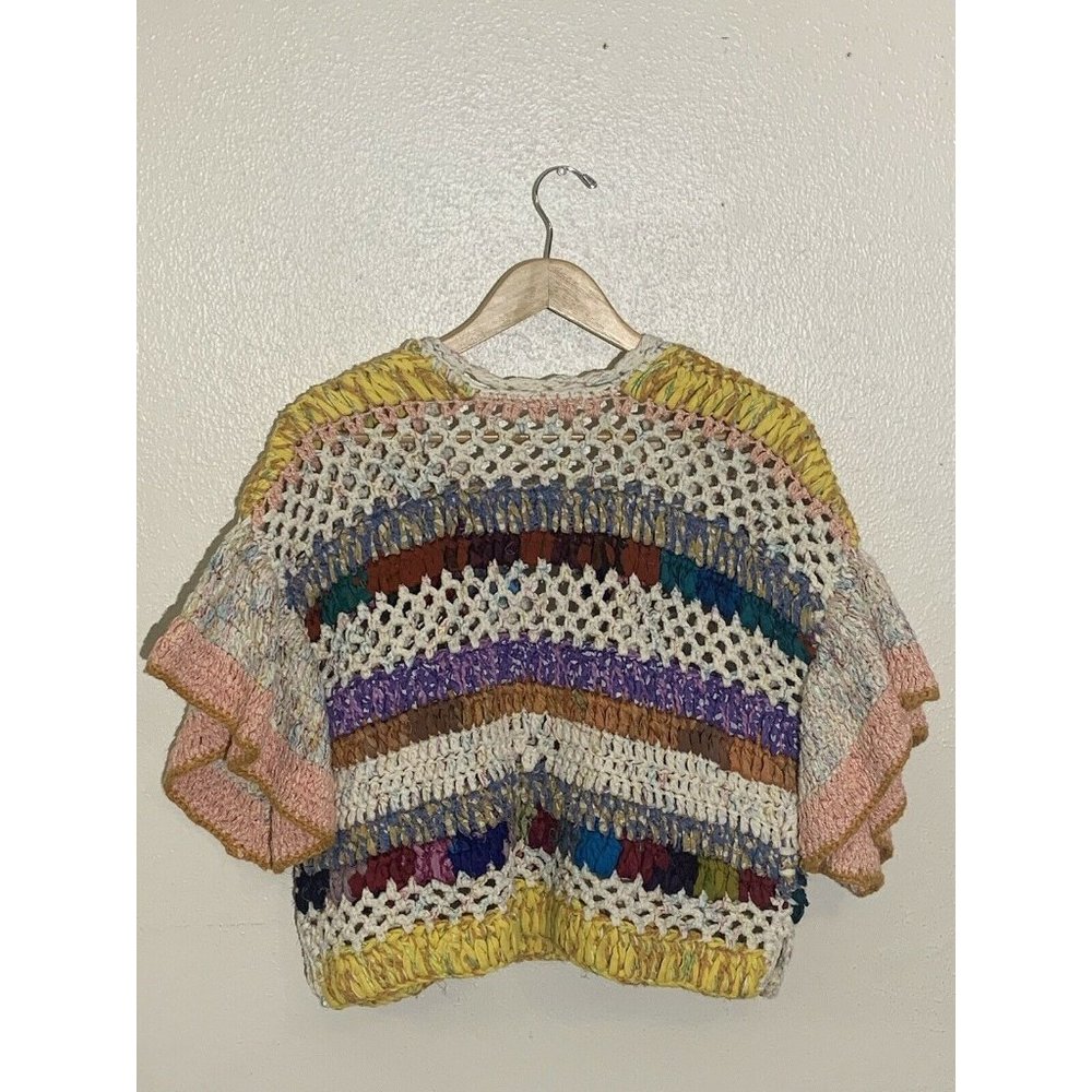 Anthropologie Colorful Crochet Cardigan - Picture 8 of 11